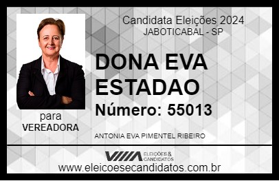 Candidato DONA EVA 2024 - JABOTICABAL - Eleições