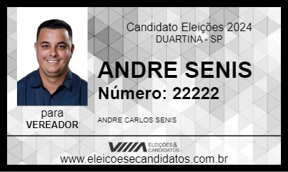 Candidato ANDRE SENIS 2024 - DUARTINA - Eleições