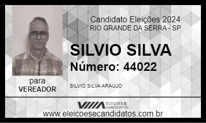 Candidato SILVIO SILVA 2024 - RIO GRANDE DA SERRA - Eleições