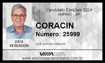 Candidato CORACIN 2024 - AMPARO - Eleições