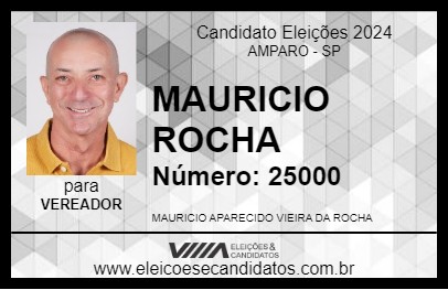 Candidato MAURICIO ROCHA 2024 - AMPARO - Eleições