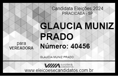 Candidato GLAUCIA MUNIZ PRADO 2024 - PIRACICABA - Eleições