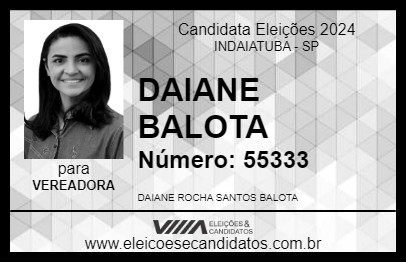 Candidato DAIANE BALOTA 2024 - INDAIATUBA - Eleições