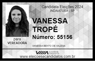 Candidato VANESSA TROPÉ 2024 - INDAIATUBA - Eleições