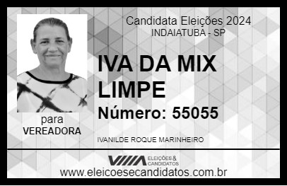 Candidato IVA DA MIX LIMPE 2024 - INDAIATUBA - Eleições