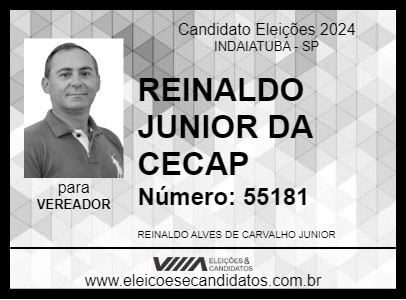 Candidato REINALDO JUNIOR DA CECAP 2024 - INDAIATUBA - Eleições