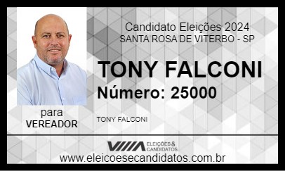 Candidato TONY FALCONI 2024 - SANTA ROSA DE VITERBO - Eleições