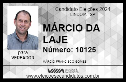 Candidato MÁRCIO DA LAJE 2024 - LINDÓIA - Eleições