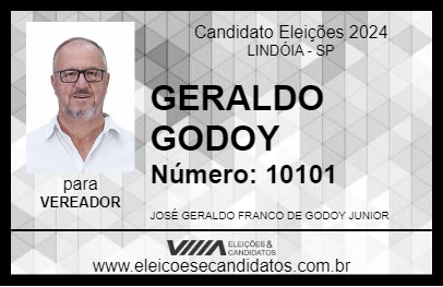 Candidato GERALDO GODOY 2024 - LINDÓIA - Eleições