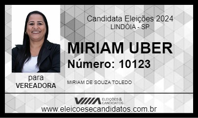 Candidato MIRIAM UBER 2024 - LINDÓIA - Eleições