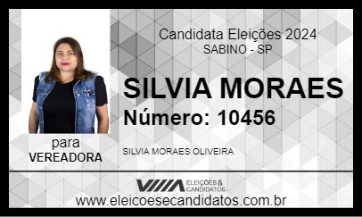 Candidato SILVIA MORAES 2024 - SABINO - Eleições