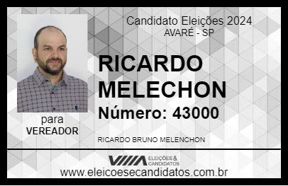 Candidato RICARDO MELENCHON 2024 - AVARÉ - Eleições