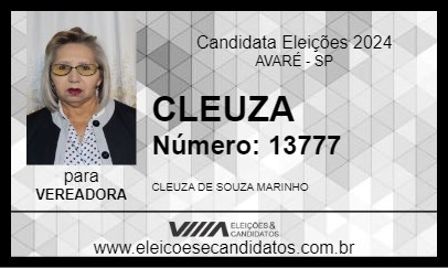 Candidato CLEUZA 2024 - AVARÉ - Eleições