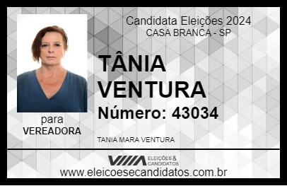 Candidato TÂNIA VENTURA 2024 - CASA BRANCA - Eleições