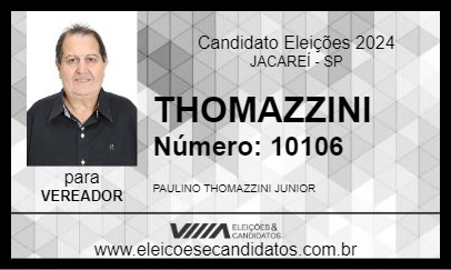 Candidato THOMAZZINI 2024 - JACAREÍ - Eleições