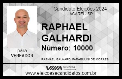 Candidato RAPHAEL GALHARDI 2024 - JACAREÍ - Eleições