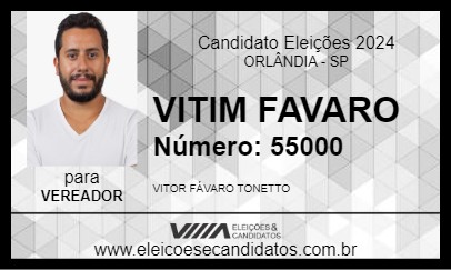 Candidato VITIM FAVARO 2024 - ORLÂNDIA - Eleições