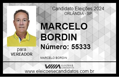 Candidato MARCELO BORDIN 2024 - ORLÂNDIA - Eleições