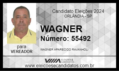 Candidato WAGNER 2024 - ORLÂNDIA - Eleições