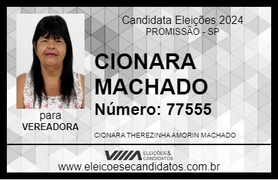 Candidato CIONARA MACHADO 2024 - PROMISSÃO - Eleições