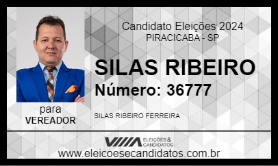 Candidato SILAS RIBEIRO 2024 - PIRACICABA - Eleições