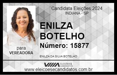 Candidato ENILZA BOTELHO 2024 - INDIANA - Eleições