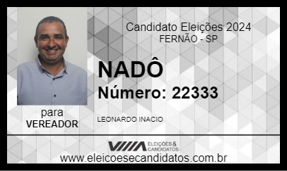 Candidato NADÔ 2024 - FERNÃO - Eleições