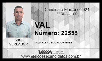 Candidato VAL 2024 - FERNÃO - Eleições