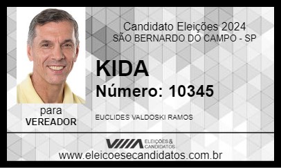 Candidato KIDA 2024 - SÃO BERNARDO DO CAMPO - Eleições