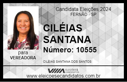 Candidato CILÉIAS SANTANA 2024 - FERNÃO - Eleições