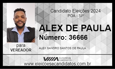 Candidato ALEX DE PAULA 2024 - POÁ - Eleições