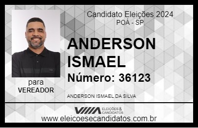 Candidato ANDERSON ISMAEL 2024 - POÁ - Eleições