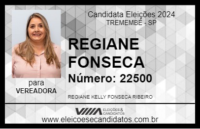 Candidato REGIANE FONSECA 2024 - TREMEMBÉ - Eleições