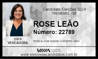 Candidato ROSE LEÃO 2024 - TREMEMBÉ - Eleições