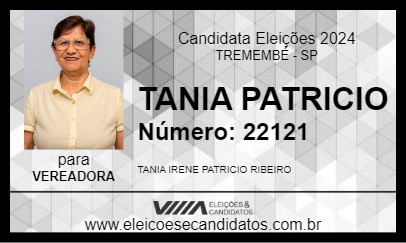 Candidato TANIA PATRICIO 2024 - TREMEMBÉ - Eleições