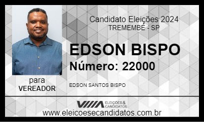 Candidato EDSON BISPO 2024 - TREMEMBÉ - Eleições