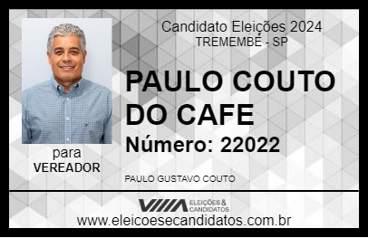 Candidato PAULO COUTO DO CAFE 2024 - TREMEMBÉ - Eleições