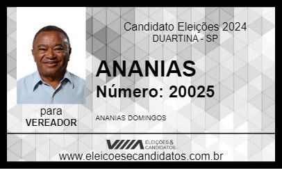 Candidato ANANIAS 2024 - DUARTINA - Eleições