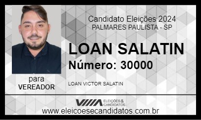 Candidato LOAN SALATIN 2024 - PALMARES PAULISTA - Eleições