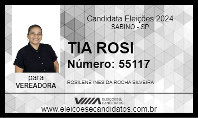 Candidato TIA ROSI 2024 - SABINO - Eleições