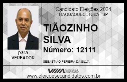 Candidato TIÃOZINHO SILVA 2024 - ITAQUAQUECETUBA - Eleições