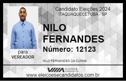 Candidato NILO FERNANDES 2024 - ITAQUAQUECETUBA - Eleições