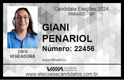 Candidato GIANI PENARIOL 2024 - PARAÍSO - Eleições