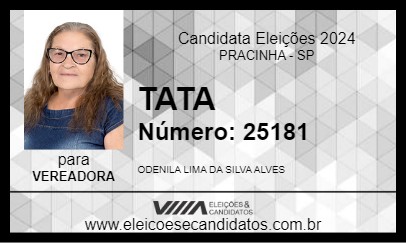 Candidato TATA 2024 - PRACINHA - Eleições