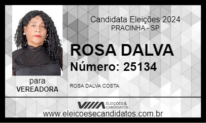 Candidato ROSA DALVA 2024 - PRACINHA - Eleições