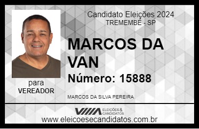 Candidato MARCOS DA VAN 2024 - TREMEMBÉ - Eleições