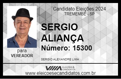 Candidato SERGIO ALIANÇA 2024 - TREMEMBÉ - Eleições