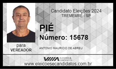 Candidato PIÉ 2024 - TREMEMBÉ - Eleições