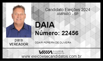 Candidato DAIA 2024 - AMPARO - Eleições