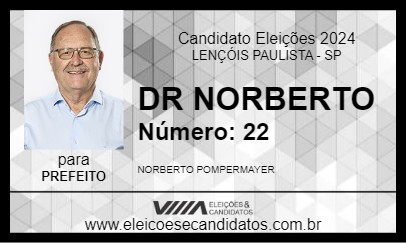 Candidato DR NORBERTO 2024 - LENÇÓIS PAULISTA - Eleições